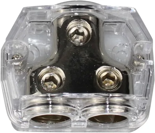 Miniatura 5 de Calibre 1X0 en 2X0 Gauge Out Car Power/Ground Distribution Block Clear PD-05C-0GA
