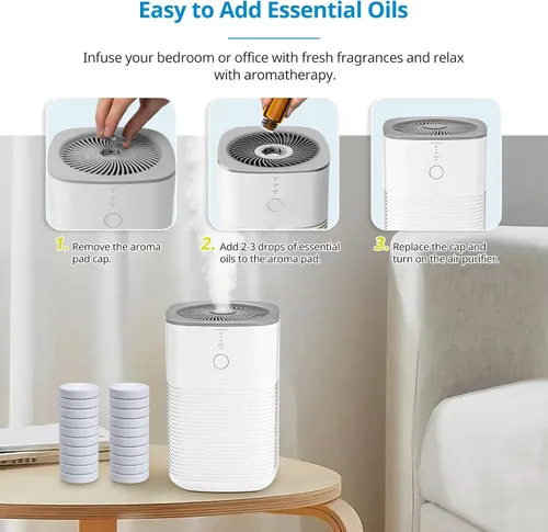 Miniatura 5 de iSingo Paquete de 20 almohadillas aromáticas Core Mini de repuesto para LEVOIT LV-H128 Reemplazo de aceite esencial almohadillas de aromaterapia