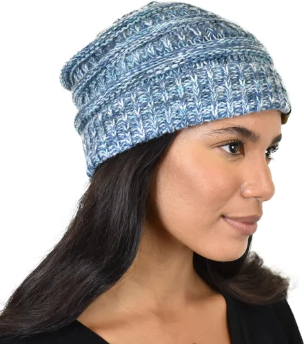 Miniatura 44 de C.C Trendy Warm Chunky Soft Stretch Cable Knit Beanie
