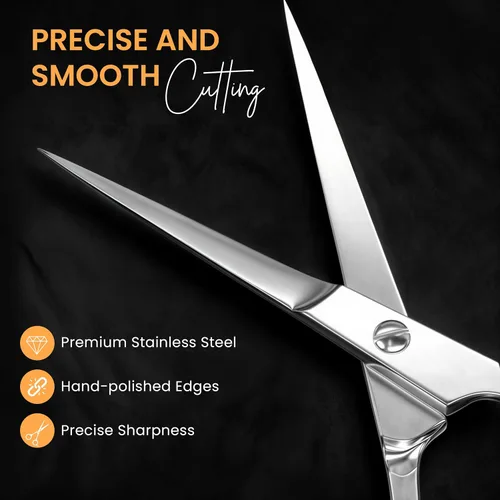 Miniatura 4 de Tijeras de corte de pelo profesionales (6.5-pulgadas), acero inoxidable templado hielo reforzada con cromo para resistir el óxido, por Utopia Care