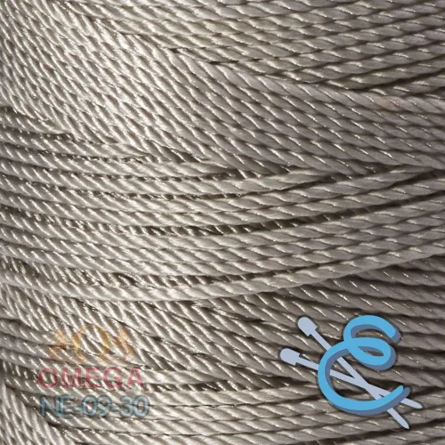 Miniatura 2 de N° 9 - 100% Cordón de Hilo de Nylon Omega para Tejer y Crochet - 01 Blanco