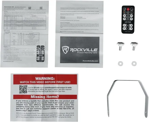 Miniatura 9 de Rockville RockPAR TRI LED RGB Compact Par Can Pro DJ DMX Wash Light+Remote Blanco
