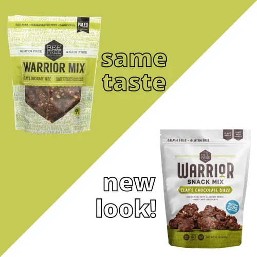 Miniatura 7 de BeeFree Warrior Mix Granola sin gluten – Bocaditos de granola gruesos Granola paleo, baja en carbohidratos, sin granos, sin conservantes, sin