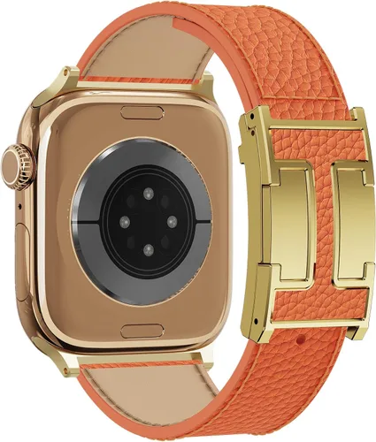 Miniatura 21 de Correa de reloj magnética de cuero compatible con Apple Watch Ultra 49 mm, 46 mm, 45 mm, 44 mm, 42 mm, 41 mm, 40 mm, 38 mm, correa de repuesto