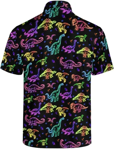 Miniatura 2 de Camisas de golf divertidas para hombre, camisas polo hawaianas de los años 80, camisas polo divertidas hawaianas para playa, verano, golf