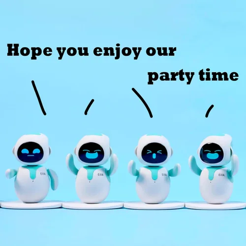 Miniatura 5 de ENERGIZE LAB Eilik – Lindas mascotas robot para niños y adultos, tu compañero interactivo perfecto en casa o espacio de trabajo, regalos únicos