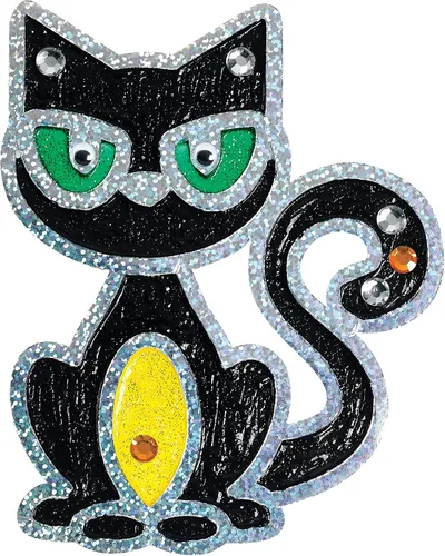 Miniatura 8 de Creativity for Kids Kit de arte para ventana de Halloween Crea 7 atrapasoles espeluznantes con pintura, diamantes de imitación y ojos ondulantes