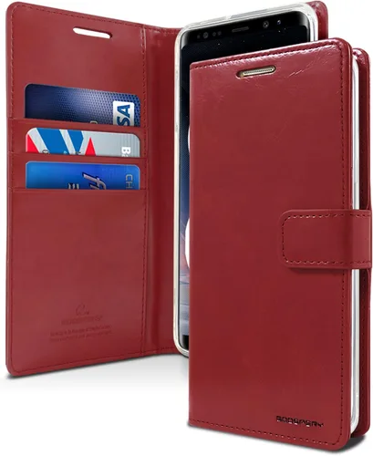 Miniatura 29 de GOOSPERY Blue Moon Wallet para Samsung Galaxy Note 10 Case (2019) Funda de cuero con tapa (Negro)