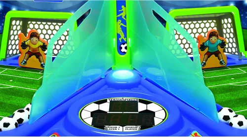 Miniatura 2 de LEXiBOOK, Juego de fútbol electrónico con efectos de luz y sonido para 2 jugadores, azul/verde, JG945
