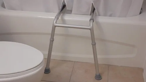 Miniatura 5 de Cortina de ducha dividida blanca para bancos de transferencia de baño, tela de poliéster, paño opaco, sin ganchos, 71 x 71 pulgadas