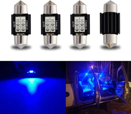 iBrightstar DE3175 DE3021 Festoon de 9-30 V - Focos LED de 1.25 pulgadas (31 mm) extremadamente brillantes y sin errores para luces de interior de