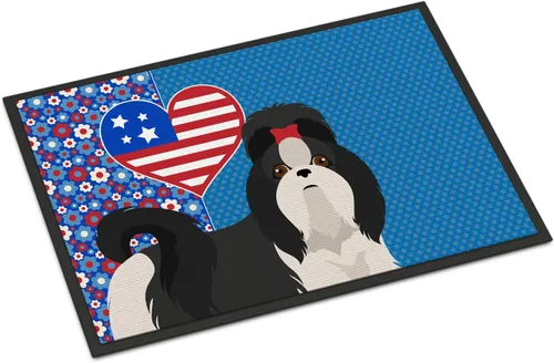 Miniatura 105 de Caroline's Treasures WDK5119JMAT Airedale Terrier USA - Tapete para interiores o exteriores, 24 x 36 pulgadas, tapete para puerta delantera