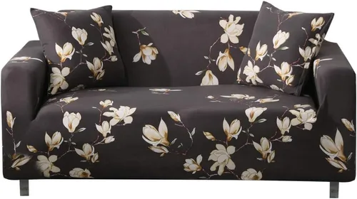 Miniatura 12 de HOOBUY Funda de sofá estampada, Funda elástica para sillón, Jugo de funda de sofá con patrones para sillón acojinado de 3 plazas, YLYZ