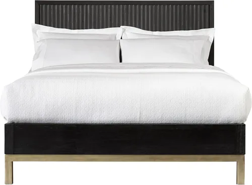 Miniatura 8 de Modus Furniture Cama de madera maciza, California King, Kentfield - roble negro a la deriva