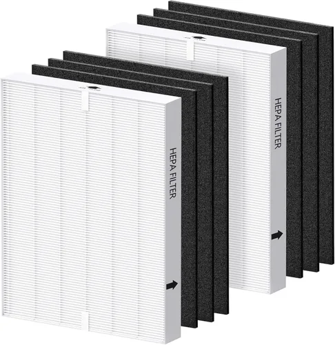 AP-1512HH Juego de repuesto de filtro para purificadores de aire Coway Airmega AP-1512HH y Airmega 200M, 2 filtros HEPA y 6 prefiltros de carbono, 2