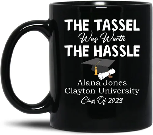 Miniatura 8 de Taza de graduación personalizada 2023, taza de café de graduación personalizada, regalo de graduación para él, ella, hombres, mujeres, escuela
