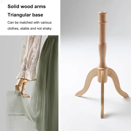 Miniatura 5 de Vestido de maniquí femenino con forma de torso, maniquí de sastres con junta flexible, cuerpo de maniquí de altura ajustable con soporte de trípode