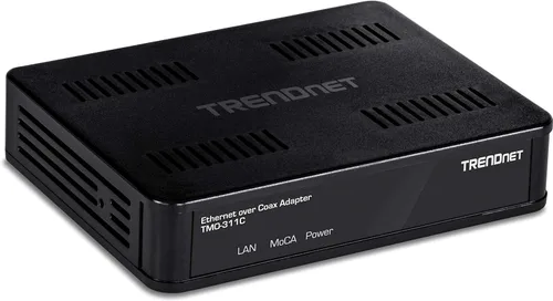 Miniatura 9 de TRENDnet Adaptador Ethernet sobre coaxial MoCa 2.5 (paquete de 2), TMO-312C2K, compatible con MoCA 2.0/1.1/1.0, puerto LAN RJ-45 Gigabit, soporta