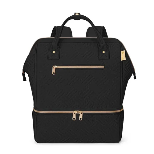 Miniatura 8 de Fasrom Mochila para extractor de leche con enfriador compatible con bombas Spectra S1, S2 y Medela, bolsa de bombeo portátil con alfombrilla Negro