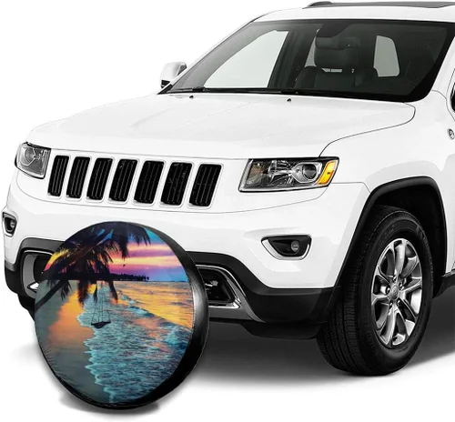 Miniatura 4 de Coco Beach Sunset - Funda de repuesto para hamaca impermeable con rayos UV, para remolque, RV, SUV de 14 pulgadas