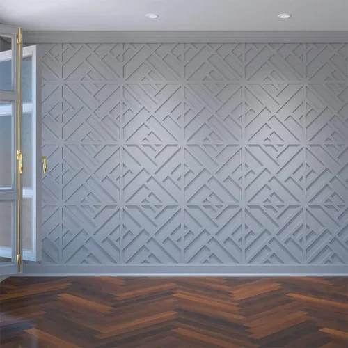 Miniatura 11 de Ekena Millwork Paneles de pared decorativos Killeen extra pequeños de 7 3/8 pulgadas de ancho x 7 3/8 pulgadas de alto x 3/8 pulgadas de alto, PVC