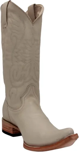 Miniatura 3 de The Western Shops Botas bordadas de cuero genuino para hombre
