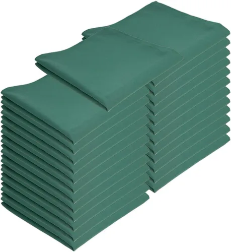 Miniatura 11 de Arkwright Servilletas de tela para restaurante, (paquete de 25) servilletas de poliéster hilado con bordes con dobladillo, ideal para cenas, bodas