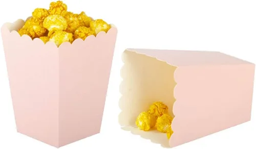 Miniatura 8 de We Moment Cajas de palomitas de maíz doradas para suministros de fiesta, paquete de 36 Marrón