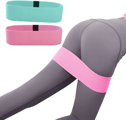 Bandas de resistencia de tela, bandas elásticas de diferentes niveles, bandas moldeadoras de cadera y piernas, adecuadas para yoga, rehabilitación,