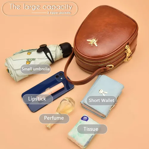 Miniatura 3 de Bandolera pequeña, bolsa elegante estilo mensajero, cartera, bolsa de mano para mujer