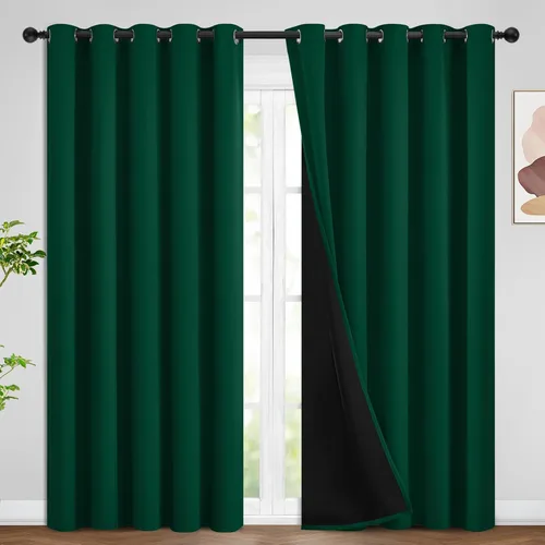 Miniatura 168 de SimpleHome - Cortinas opacas 100% para recámara, cortinas de ventana con ojales beige, con aislamiento térmico, cortinas de oscurecimiento