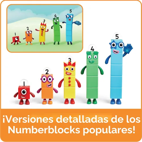 Miniatura 4 de hand2mind Numberblocks Friends Uno a Cinco, Set de Figuras de Acción, Figuras de Juguete y Sets de Juego, Pequeñas Figurillas para Niños, Bloques