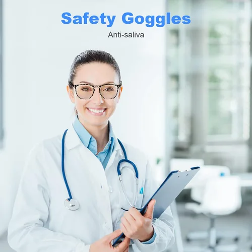 Miniatura 2 de Elegantes gafas de seguridad para mujeres y niñas, gafas anti-vaho, gafas protectoras, gafas transparentes Paquete de 1: tortuga