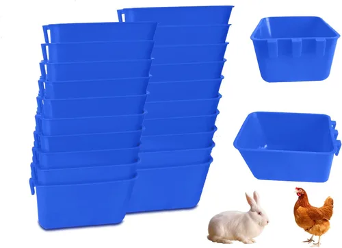 Miniatura 6 de Paquete de 40 Tazas para Jaulas Comederos para Pájaros Cuenco de Semillas Plato de Alimentación y Agua para Pollos Agua y Comida para Conejos Jaulas