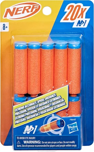 Miniatura 11 de Nerf N Series N1 Darts, Incluye 20 Dardos de Repuesto, Compatible Solo con Blasters de la Serie N de Nerf, Juegos al Aire Libre, Para Edades de 8+