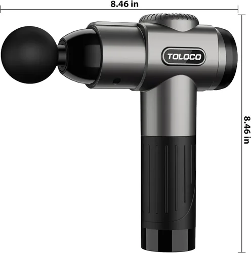 Miniatura 8 de Pistola para masajes Toloco–T11 Pro, de mano, para tejido muscular profundo, masajeador corporal deportivo, taladro portátil, motor de escobillas