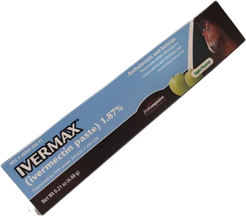 Miniatura 6 de Ivermax - Desparasitante de pasta equina de ivermectina con sabor a manzana, paquete de 2