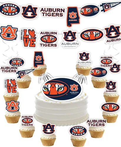 Miniatura 26 de Suministros de fiesta de la Universidad de Alabama para fútbol de Bama, regalo de cumpleaños Roll Tide, pancarta de fiesta de graduación de UA
