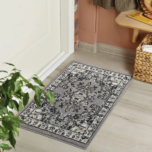 Miniatura 24 de Antep Rugs - Alfombra oriental tradicional de 2 x 3 con medallón para interiores Siesta (azul marino, 2 pies x 3 pies)
