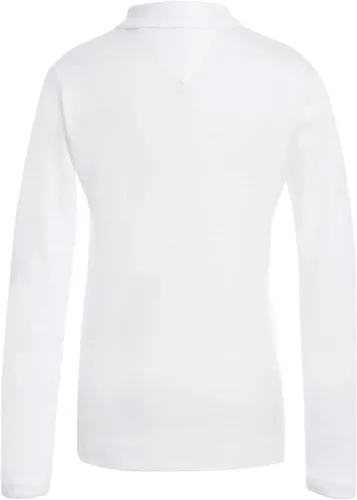 Miniatura 2 de Tommy Hilfiger Camisa polo de manga larga entrelazada para niñas