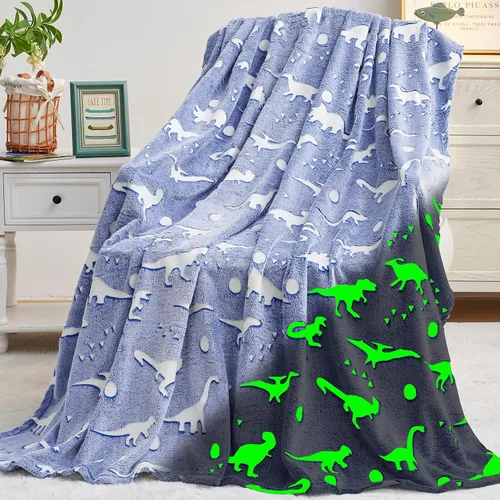 Miniatura 32 de inhand Juguetes de unicornio azul que brillan en la oscuridad para manta, regalos de unicornio para niñas de 1, 2, 3, 4, 5, 6, 7, 8, 9, 10, 11, 12