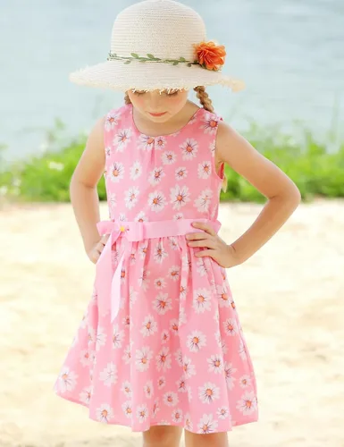 Miniatura 195 de Vestido de verano para niña, de algodón, con diseño floral