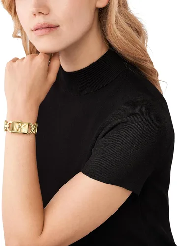 Miniatura 5 de Michael Kors MK Empire - Reloj rectangular de acero inoxidable para mujer con correa de acero o cuero