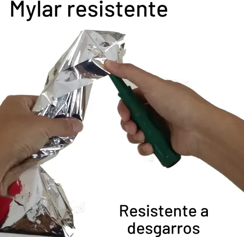 Miniatura 6 de Paquete de 2 sacos de dormir de emergencia Manta de emergencia portátil equipo de supervivencia