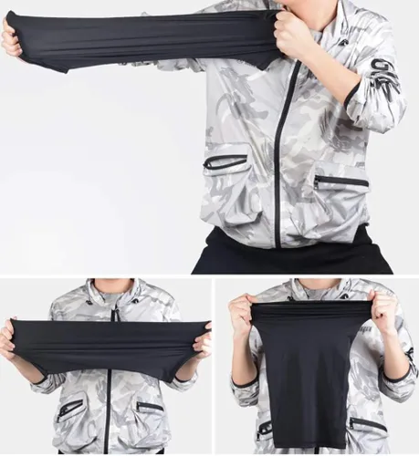 Miniatura 3 de Polaina de cuello con protección UV para el sol, bandanas, bufanda, diadema, paquete de 5
