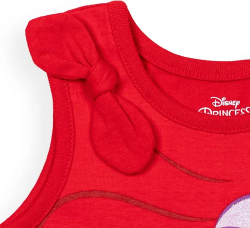 Miniatura 6 de Disney Princess Ariel Moana Jasmine Rapunzel Belle - Camiseta gráfica y pantalones cortos para niñas de bebé a niño pequeño