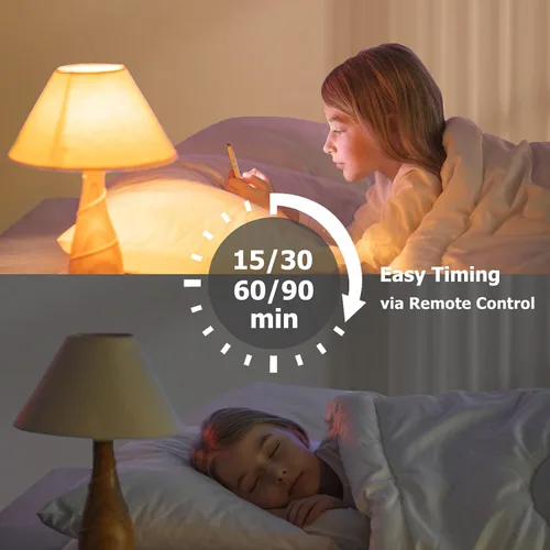 Miniatura 5 de GMY Interruptor de atenuación enchufable para lámpara con temporizador, regulador de intensidad interior con control remoto para luces de cadena