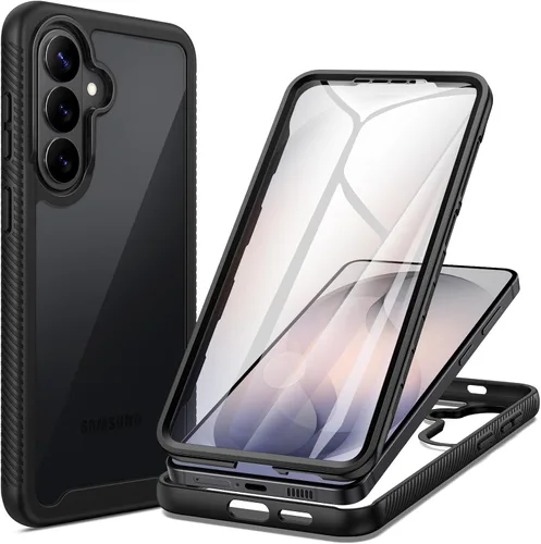 Miniatura 11 de seacosmo Diseñada para funda de teléfono Galaxy A14 5G, cubierta de cuerpo completo a prueba de golpes, con protector de pantalla integrado, funda