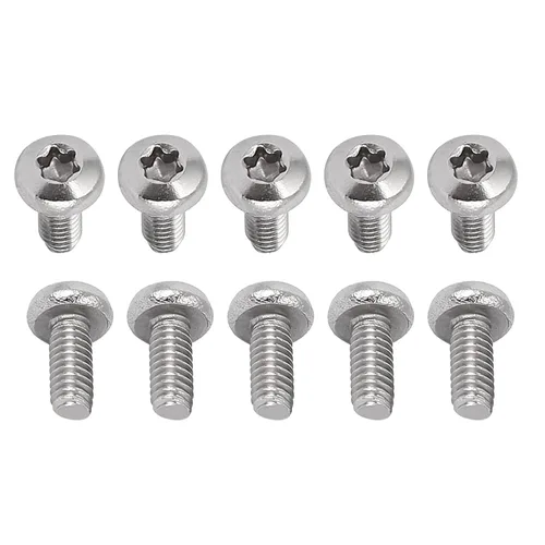 Miniatura 60 de DTGN Tornillos Torx de cabeza plana M1.0.236x0.118 in (DXL), paquete de 20, buenos para maquinaria, sujetadores de seguridad Torx de acero