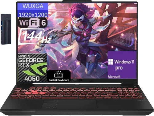 Asus TUF A16 - Laptop para juegos WUXGA 144Hz de 16 pulgadas, AMD Ryzen 7 7445HS, GeForce RTX 4050, 16GB RAM 1TB PCIe SSD, teclado retroiluminado,